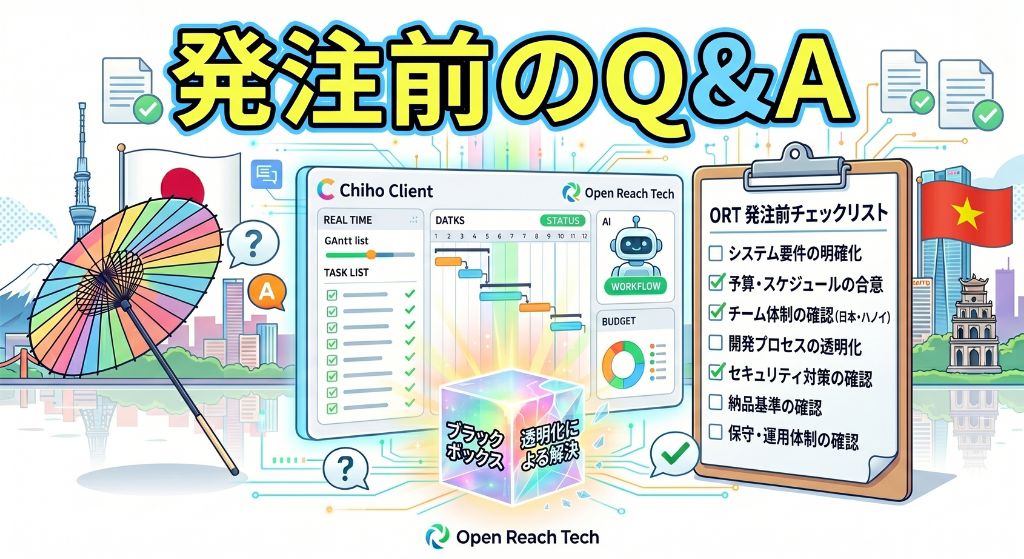 Banner of FAQ for Companies Considering System Development with Open Reach Tech