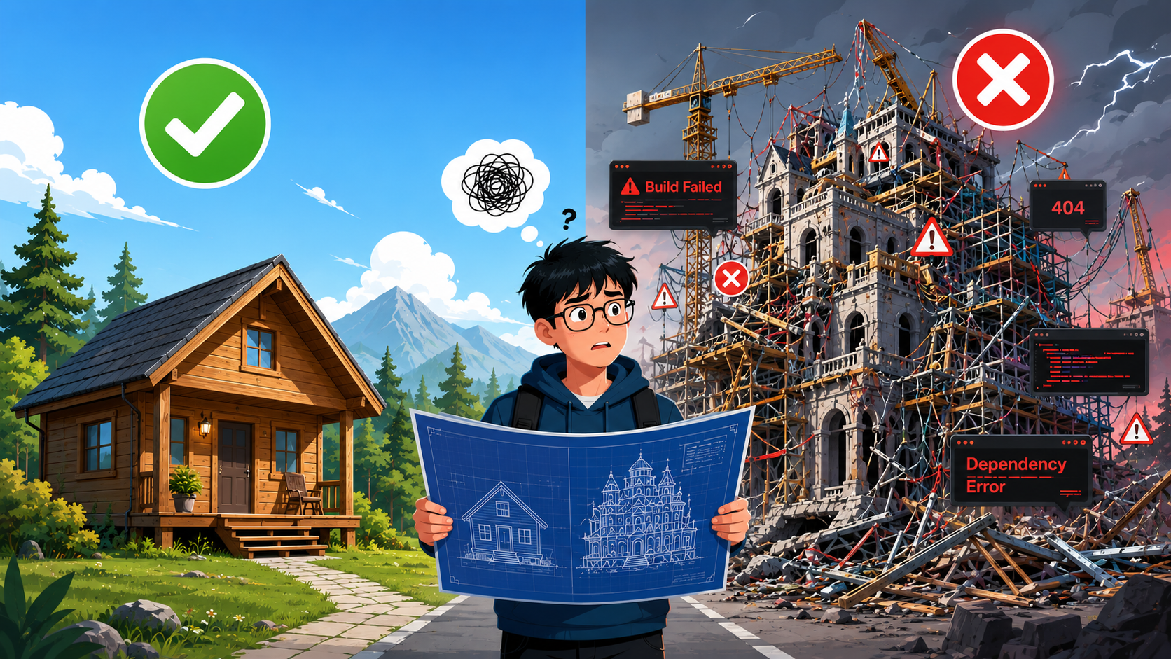 Thumbnail of Do not Build a Mansion When All You Need Is a Hut: A "Maturity" Lesson from an IT Student